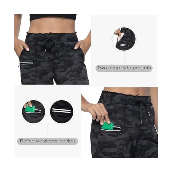 Haowind Joggers for Women with Pockets Elastic Waist Workout Sport Gym Pants Comfy Lounge Yoga Running Pants - Image 5