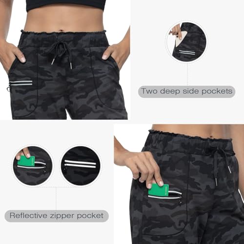 Image of Haowind Joggers for Women with Pockets Elastic Waist Workout Sport Gym Pants Comfy Lounge Yoga Running Pants