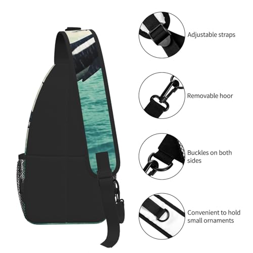 Morrales de pecho unisex estilo Sling ajustable miniatura 5
