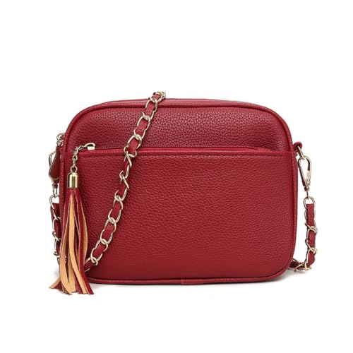 Image of ModaZeal Crossbody for Women Ladies Chain Bag Small Handbag with Tassel
