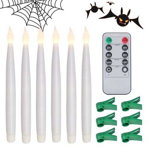 Dewireaey alimentate a batteria | elettriche senza fiamma con telecomando | Illuminazione decorativa per ambienti piscina coperta matrimonio banchetto tavolo Halloween festa festa