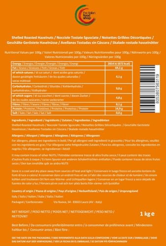 Italienische Geröstete Haselnüsse (1Kg) - Herkunft Italien Kampanien