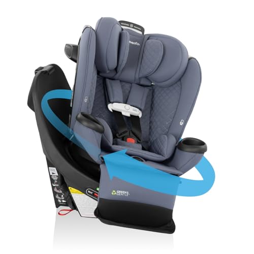 Image of Evenflo Revolve360 Extend All-in-One Rotating Car Seat with Green & Gentle Fabric (Flint)