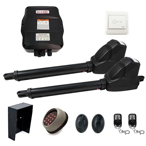 ALEKO Dual Swing Gate Opener | Automatic Driveway Gates Operator | AS1200 | (1200, Accessory Kit)