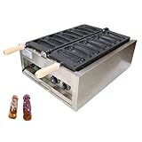 LHTSNA Commercial 2kW Electric Abalone Shape Waffle,10pcs Penis Female Vaginal Waffle Maker,Non-Stick Coating 50-300℃/122-572℉ Adjustable Snack Machine