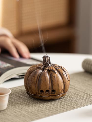 Boîte d'encens d'intérieur citrouille pour accessoires de méditation