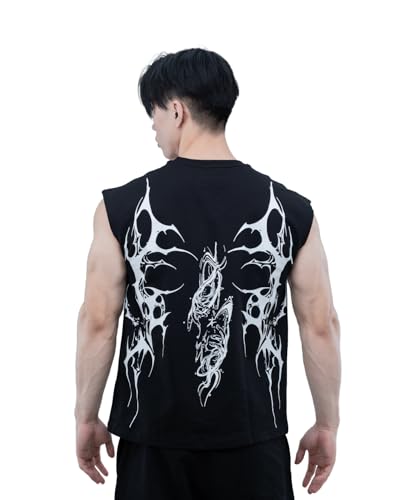 Image of Athflex Men's Relaxed fit Dark Flex Sleeveless Tank Top -Breathable, Lightweight, Minimalist Design,Versatile Choice for Gym, Workouts, and Casual Wear