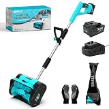 SHALL Pelle à Neige sans Fil 21 V (sans balais), souffleuse à Neige sans Fil de 30 cm (12 ...
