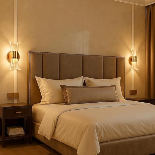 Image of Modern LED Wall Light for Home Decor - Stylish Decorative Lamp for Living Room, Bedroom, Hallway, Warm Ambient Lighting (Modern)