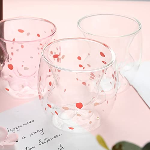 Tasse En Verre Patte De Chat Coconeco Par Aderia Glass - Pour Jus, Lait, Bière, Café