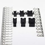 Davitu Electrical Equipments Supplies - 10sets 2.54mm JST/SM 2P3P4P5P6P7P Connector Terminals Plug Socket Butt Plug Hole For LED Electric Toy - (Color: 5P)