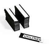 SmartSign Pack of 25 Magnetic 'C' Channel Label Holders | 0.5' x 2'