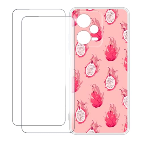 UOGNADGD Xiaomi Redmi Note 12 Pro+ 5G �Ƃ̌݊������� �J�X�^���J���t���P�[�X�{�����K���X�ی�t�B����2���t�� ? �Ռ��z�������h�~ (�s�^��)