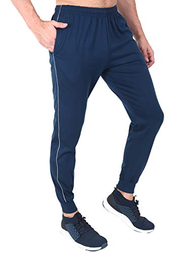 Image of Zeffit Men's Pc Cotton Ankle Grip Track Pant