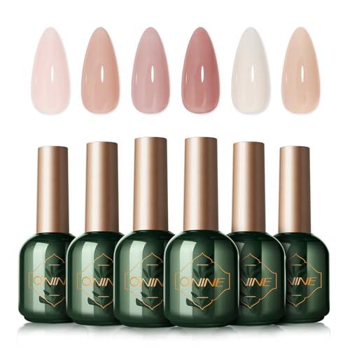 Set 6 esmaltes en gel nude rosa 10g 3-Free miniatura 1