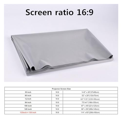 Pantalla para proyector portátil 100 pulgadas miniatura 6