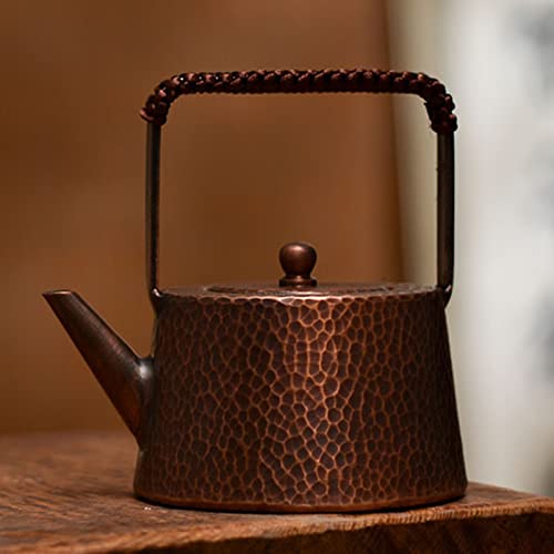 Premium Copper Teapot For Stovetop, Handmade Solid Copper Teapot Kettle Stovetop Teapot Thick Engraved Copper Teapot Kettle Hammered Stovetop Teapot, Friendly To Everyone #TOP19