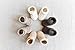A pair of 100% Cotton Baby Booties, Handmade, Crochet Crib shoes, Newborn size - 0-3month (Coffee)