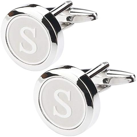 Dannyshi Men's Initial Cufflinks Cover