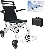Silla De Ruedas Ligera Plegable, Sillas De Ruedas De Aluminio Para Adultos, Niños Y Ancianos, Silla De Ruedas De Viaje...