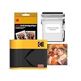 KODAK Mini 3 Era 3x3'' Portable Photo Printer, Bluetooth Smartphone Printer for iPhone & Android, Instant Color Prints, 4PASS Dye Sublimation (Yellow, 38 Sheets)