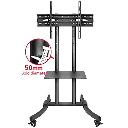 Soporte universal móvil para TV de piso ajustable miniatura 1