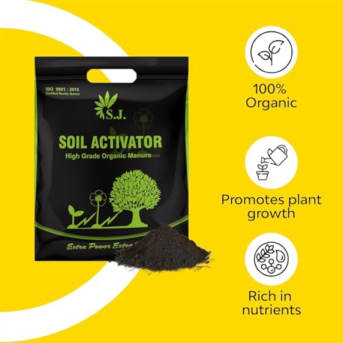 Image of SJ Organics Soil Activator 5 KG Home gardening pack | Organic Manure for Plants (5 kg (Pack of 1))