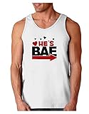 TOOLOUD He's BAE - Right Arrow Loose Tank Top - White - XL