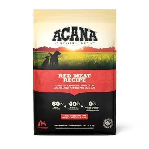 ACANA Grain Free Dry Dog Food Red Meat Recipe 13lb Bag
