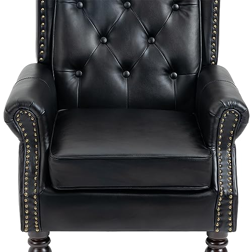 Sillón Plegable Acabado Botones Negro miniatura 7