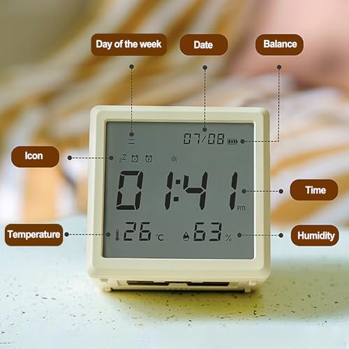 Réveil pour enfants avec lumière et calendrier de bureau complet - 3