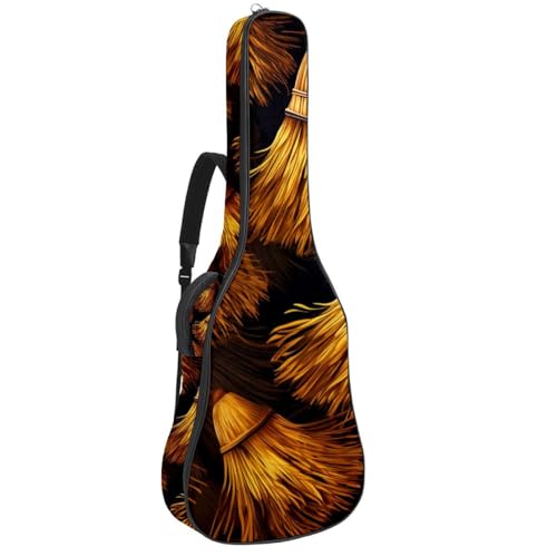 Sac pour guitare acoustique à motif balai d'Halloween pour vos déplacements