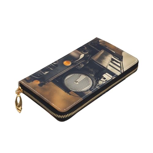 locomotive Print Cellphone Credit Card Money Holder Wallet Leather Women Card Wallet Zipper Pocket3