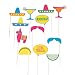 Fiesta Party Photo Stick Props - 12 pc