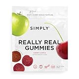 Simply Really Real Gummies | Made with Real Fruit | Cherry & Apple Fruit Bites | 5.3 oz (Pack of 2) | No Cane Sugar + Gluten Free + Kosher
