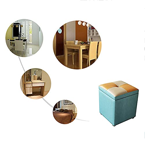 Pouf en cuir de qualité supérieure rembourré pour chambre - 5