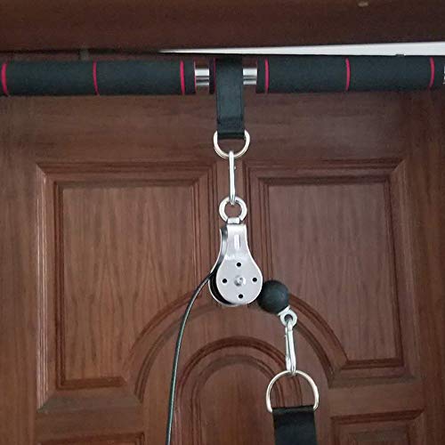 KKmoon Fitness DIY Polia Cable Machine Attachment System Braço Bíceps Tríceps Blaster Treino de forç