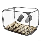 TDCuizent Still Air Box pour la culture de champignons, chambre de mycologie portable avec gants, tente de culture stérile en PVC transparent pour les amateurs de jardin à la maison, design pliable