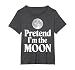 Pretend I'm The Moon T-Shirt, Women's Plus, Dark Heather Grey, 6X