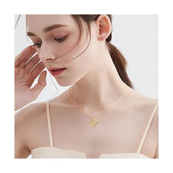 KECHO 14K Solid Gold Nurse Gifts for Women Heart Stethoscope Nurse Earrings Stethoscope Pendant Necklace Graduation Birthday Christmas Jewelry Gifts for Doctor Nurse Medical Student - Image 5