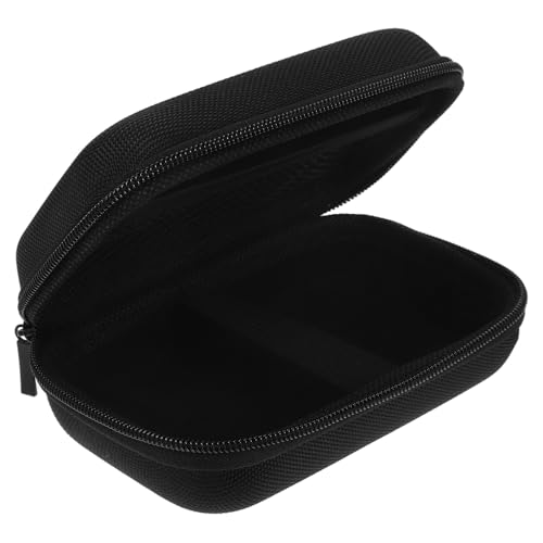 BESPORTBLE Custodia Rigida Eva Compatta per Mini Stampanti e Dischi Rigidi, Borsa Portatile Sottile Nera per Cavi Usb, Organizer Resistente per Viaggi, Lavoro e Uso Quotidiano
