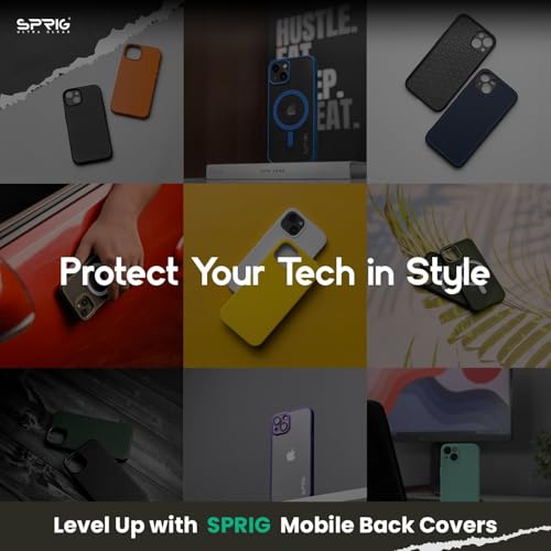 Image of SPRIG Compatible with Samsung Galaxy F14 5G Premium SilkTone Back Cover Drop Tested Shock Proof Mobile Case for Men, Women, Boys and Girls with Camera Protection (Black)