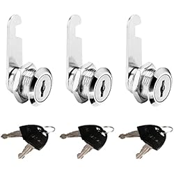 Cajonera Con Llave De Seguridad Cerradura de Seguridad de Taquilla con llaves 16mm Cerradura para Armario, Buzon, Cajonera, Puertas, Oficina, Vestuario, Mueble