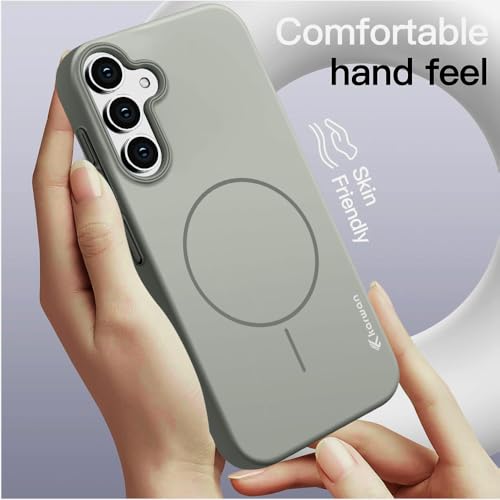 Image of KARWAN?Magnetic Ultra Slim-Fit Back Case Cover for Samsung Galaxy S24 FE |Hard PC Case Cover| Ultra-Thin & Light Weight with [Ultra Premium Feel] Case for Samsung Galaxy S24 FE(6.7 inch)(Grey)