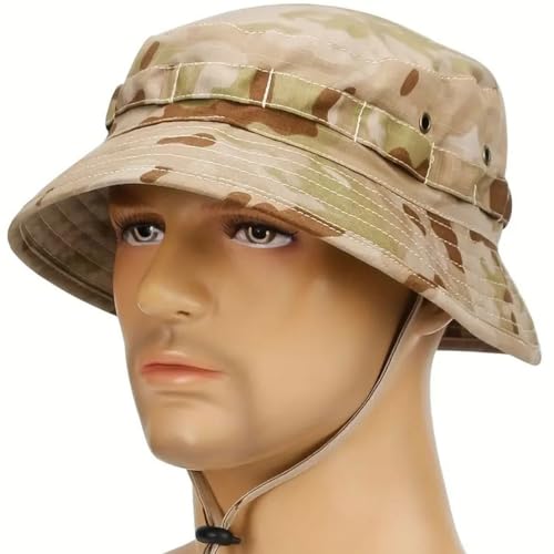 RALSPEC Desert Camouflage Bucket Hat Bush Jungle Short Brim British Army Military Sun Cap Cadet MTP Airsoft Camo Boonie - Image 2