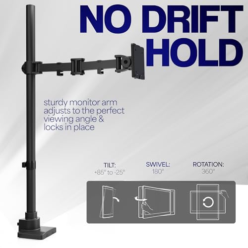 Image of VIVO Single Monitor Desk Mount, Fully Adjustable Stand