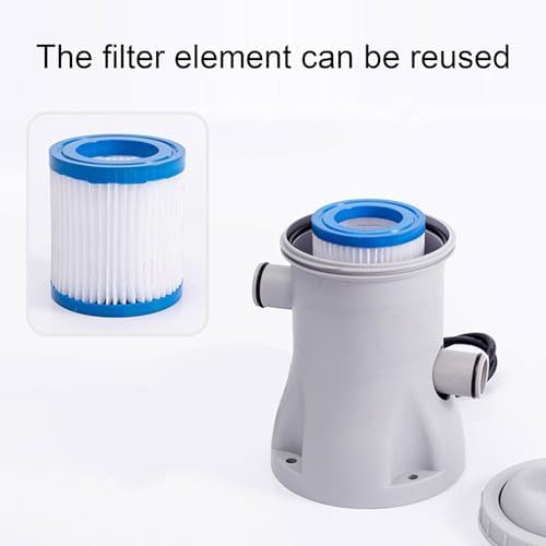 Miniatura 6 de Bomba de filtro de cartucho para piscinas terrestres Cartucho de 330 galones1.25m Filtros de piscina Sistema de bomba Bomba de filtro de piscina