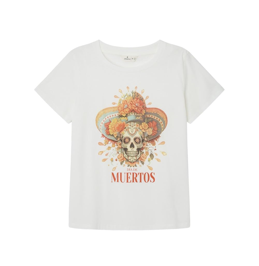SPRINGFIELD Dia de Muertos Damen T-Shirt