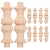 Legno massello: realizzati in legno massello, questi pilastri sono leggeri, garantendo l'uso, accessori per mobili, terminali in legno per l'artigianato