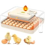 Egg Incubator for Automatic Turning, Temperature & Humidity Control, 56 Pieces with Egg Candle for Hatching Poultry, Pigeon & Game Bird Eggs